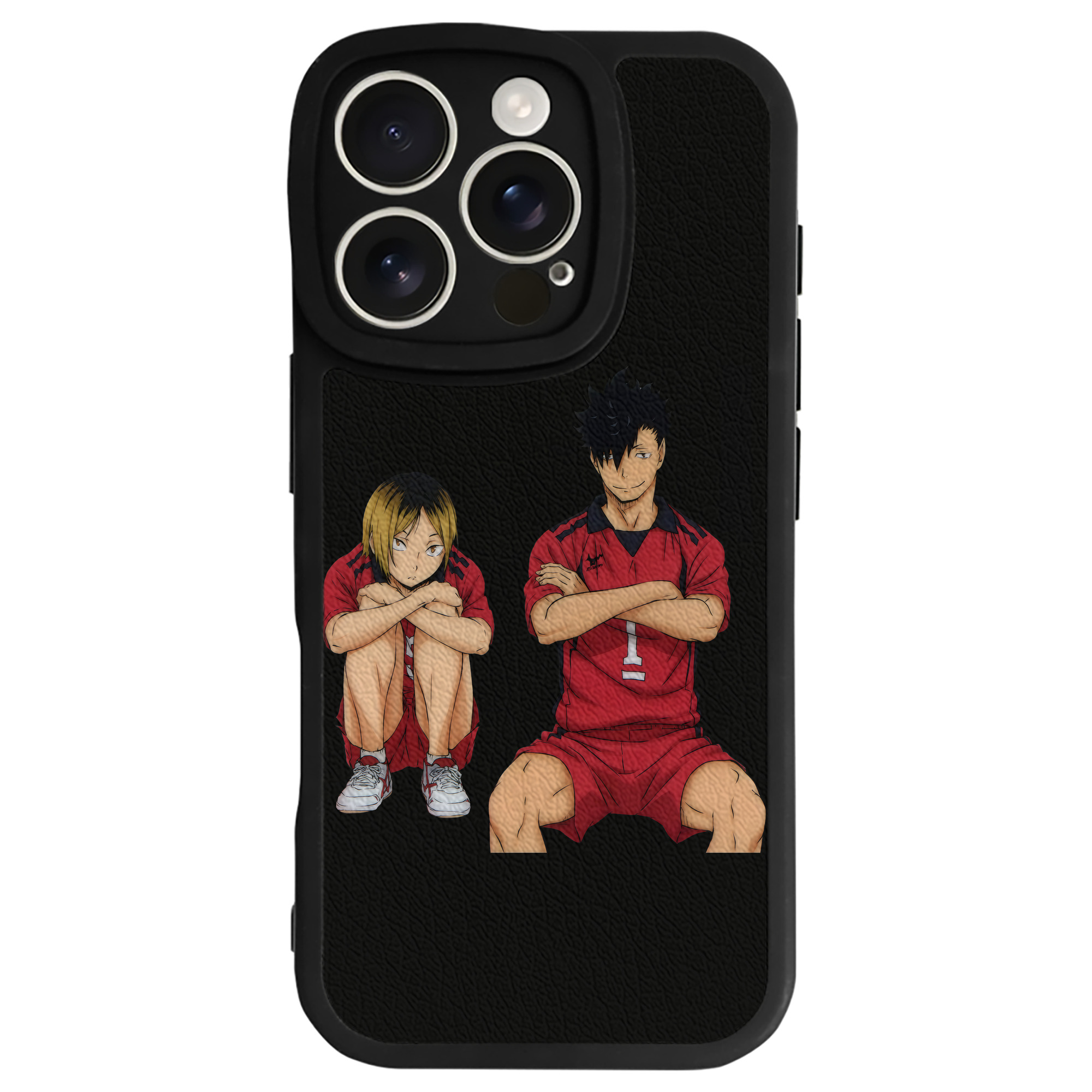 （画像用） ハイキュー!! Haikyu!! 【iPhone 16シリーズ対応】シリコンスマホケース（レザー調） 材質：シリコン